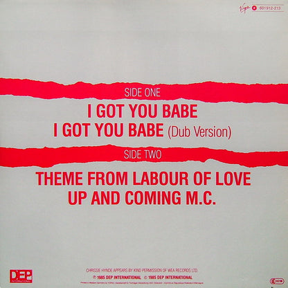 UB40 : I Got You Babe (12", Maxi)