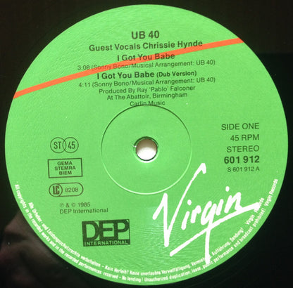 UB40 : I Got You Babe (12", Maxi)