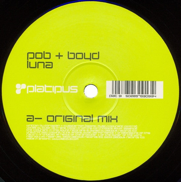 Pob + Boyd* : Luna (12")