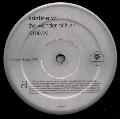 Kristine W : The Wonder Of It All (Remixes) (12")