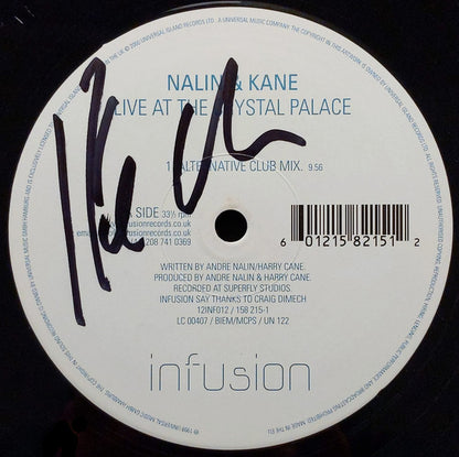 Nalin & Kane : Live At The Crystal Palace (12")