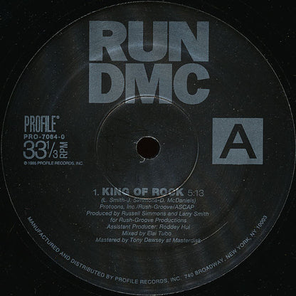 Run-D.M.C.* : King Of Rock (12", RE)