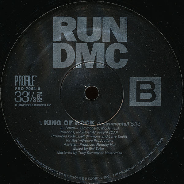 Run-D.M.C.* : King Of Rock (12", RE)