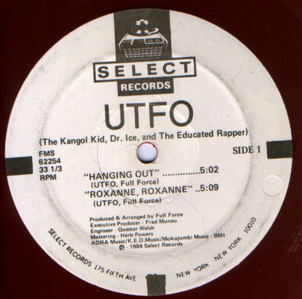 UTFO : Hanging Out / Roxanne, Roxanne (12", Red)