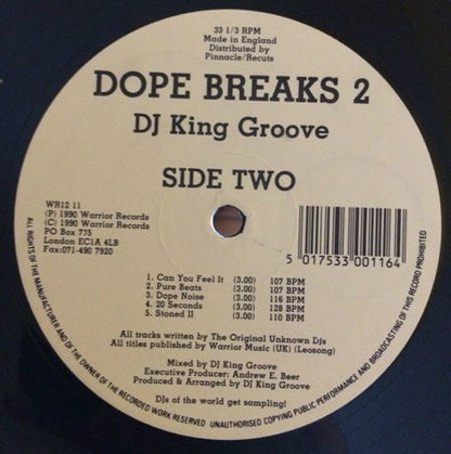 DJ King Groove : Dope Breaks 2 (LP)