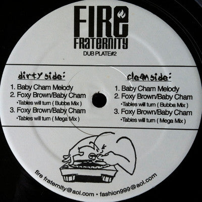 Various : Fire Fraternity Dubplate# 2 (LP, Comp, Unofficial, Dou)