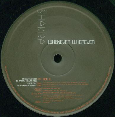 Shakira : Whenever, Wherever (12")