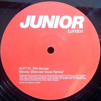 B.P.T. Ft. DM Binxter : Moody (12")