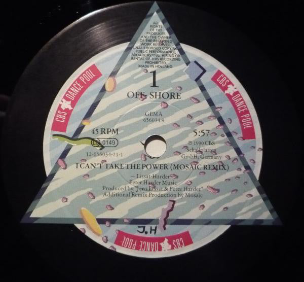 Off-Shore : I Can't Take The Power (Remixes) (12")