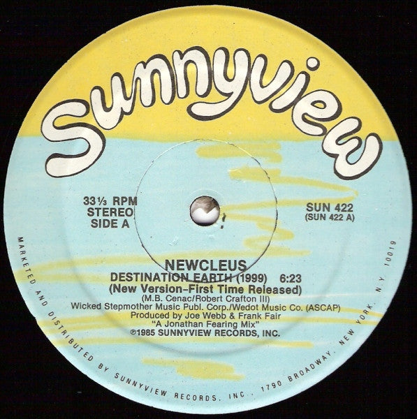 Newcleus : Destination Earth (1999) (12")