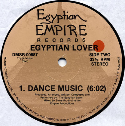 Egyptian Lover : Get Into It / Dance Music (12")