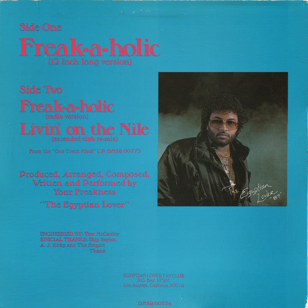 The Egyptian Lover* : Freak-A-Holic (Re-mix) (12", Blu)