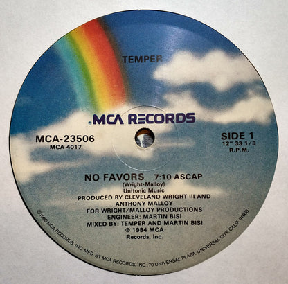 Temper (5) : No Favors (12", Glo)