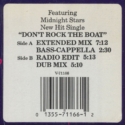 Midnight Star Featuring Ecstacy Of Whodini* : Don't Rock The Boat (12")