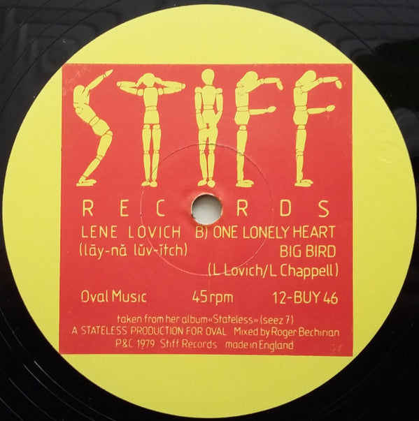 Lene Lovich : Say When (12", Single)