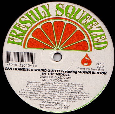 San Frandisco Sound Outfit Featuring Shawn Benson : In The Middle (12")