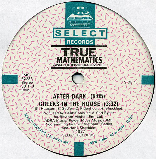 True Mathematics And The Invisible Empire (2) : After Dark (12")