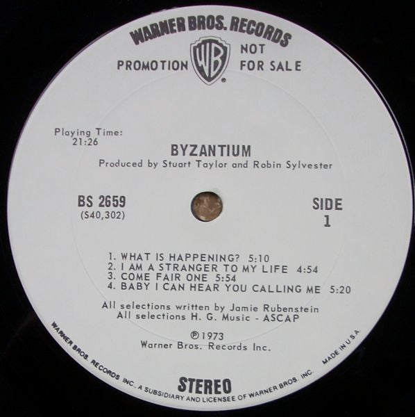 Byzantium (2) : Byzantium (LP, Album, Promo)