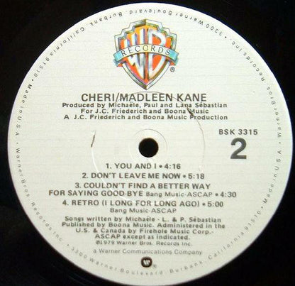 Madleen Kane : Cheri (LP, Album, P/Mixed, Win)