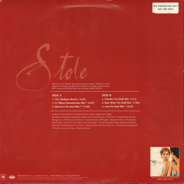Kelly Rowland : Stole (12")