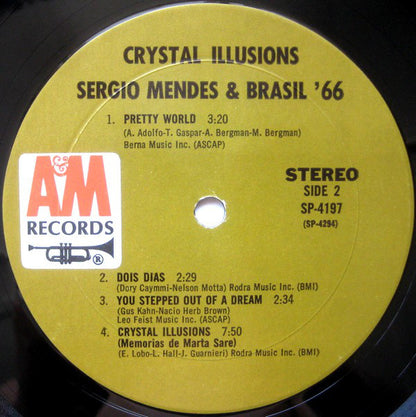 Sergio Mendes & Brasil '66* : Crystal Illusions (LP, Album, Mon)