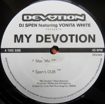 DJ Spen Featuring Vonita White : My Devotion (12")