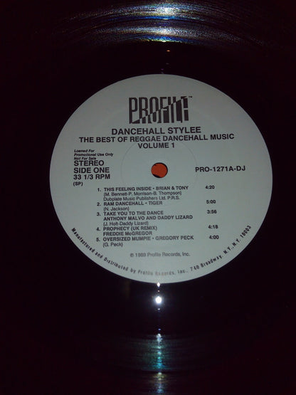 Various : Dancehall Stylee (The Best Of Reggae Dancehall Music Vol. 1) (LP, Comp, Promo)