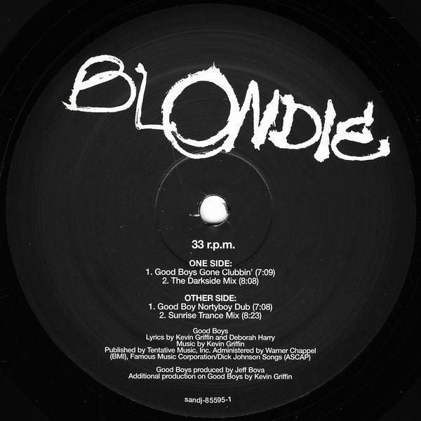 Blondie : Good Boys (Remixes) (12", Promo)