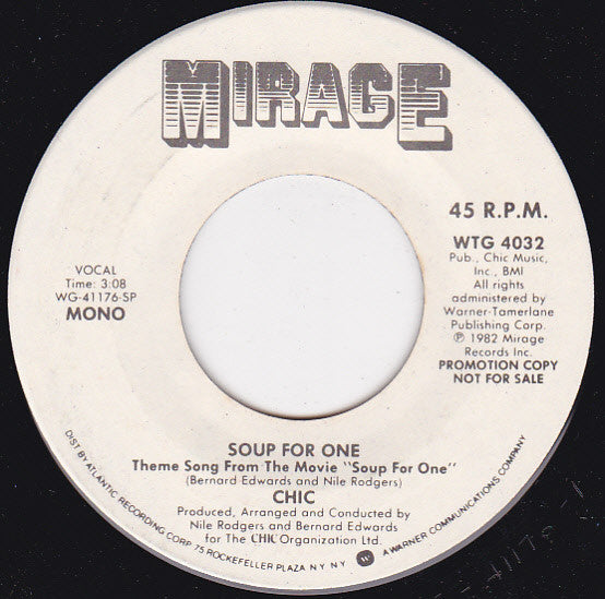 Chic : Soup For One (7", Mono, Promo, Spe)