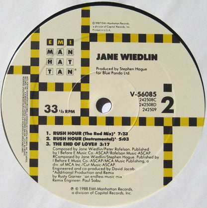Jane Wiedlin : Rush Hour (Extended Remix) (12", Spe)