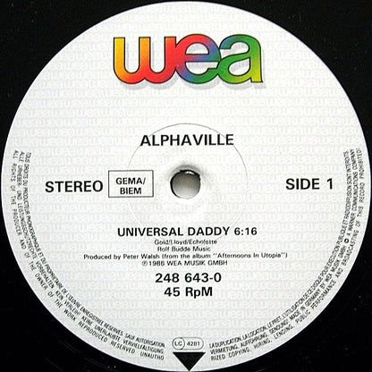Alphaville : Universal Daddy (Aquarian Dance Mix) (12", Maxi)