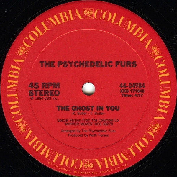 The Psychedelic Furs : The Ghost In You (12", Pit)