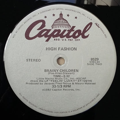 High Fashion : Feelin' Lucky Lately (12", Sil)