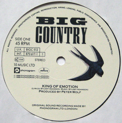 Big Country : King Of Emotion (12", Single)