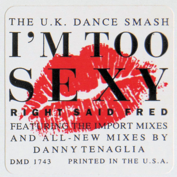 Right Said Fred : I'm Too Sexy (12", Single, Promo)