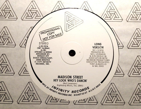 Madison Street : Hey Look Who's Dancin' (12", Promo)