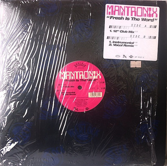 Mantronix : Fresh Is The Word (12", Pur)