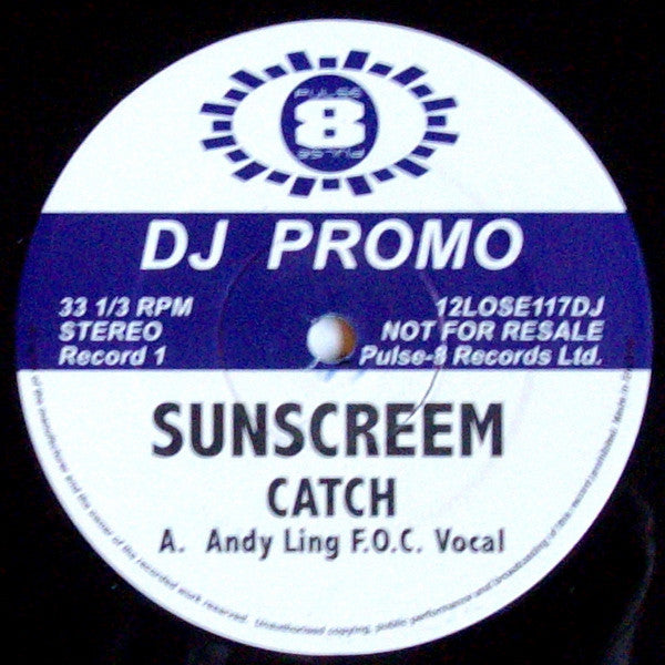 Sunscreem : Catch (3x12", Promo, Blu)