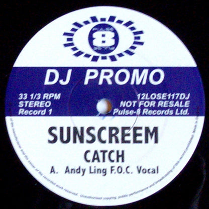 Sunscreem : Catch (3x12", Promo, Blu)