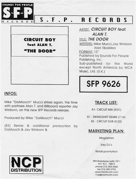 Circuit Boy Feat. Alan T : The Door (12")