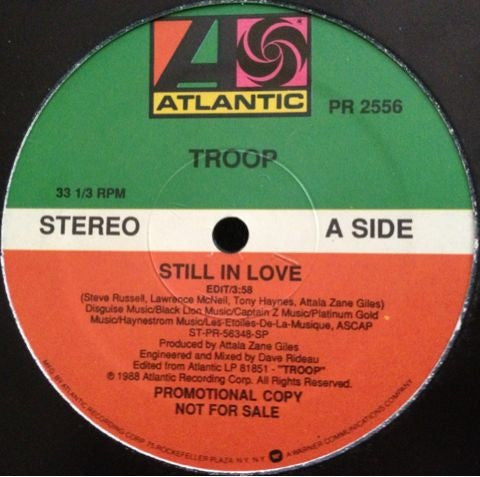 Troop (3) : Still In Love (12", Promo)