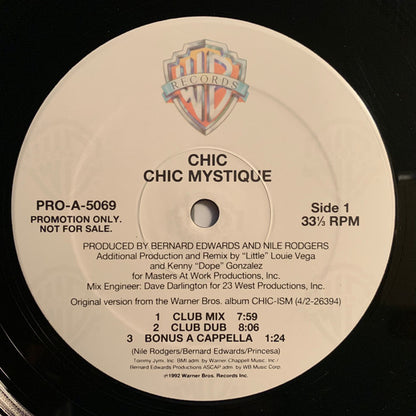 Chic : Chic Mystique (12", Promo)
