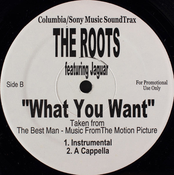 The Roots Featuring Jaguar Wright : What You Want (12", Promo)