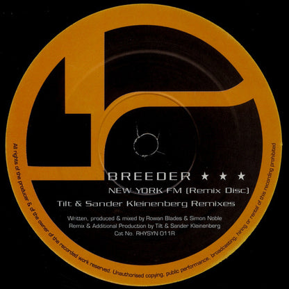 Breeder : New York FM (Tilt / Sander Kleinenberg Remixes) (12")
