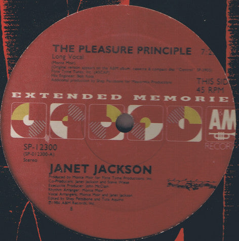 Janet Jackson : The Pleasure Principle / Don't Stand Another Chance (12", Ltd, RE)