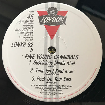 Fine Young Cannibals : Suspicious Minds (12")