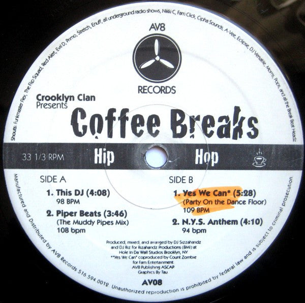 Crooklyn Clan : Coffee Breaks (12")