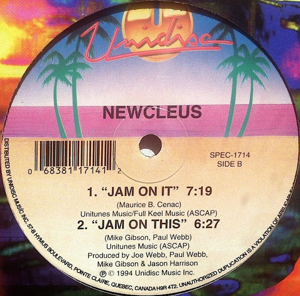 Newcleus : Jam On Revenge (Wikkie Wikkie Song) (12")