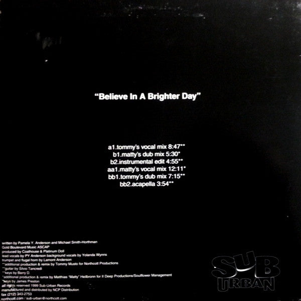 Platinum Doll Feat Pamela Anderson : Believe In A Brighter Day (2x12")