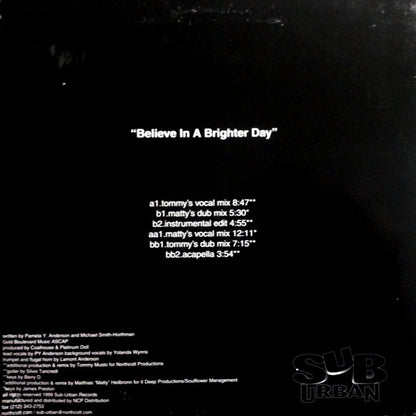 Platinum Doll Feat Pamela Anderson : Believe In A Brighter Day (2x12")